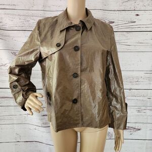 Premise Brown Linen Blend Jacket L / XL NWT